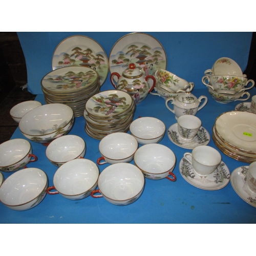 154 - A parcel of vintage Japanese ceramics, and other items, all in used condition with no observed damag... 