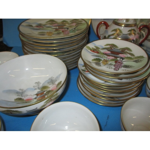 154 - A parcel of vintage Japanese ceramics, and other items, all in used condition with no observed damag... 