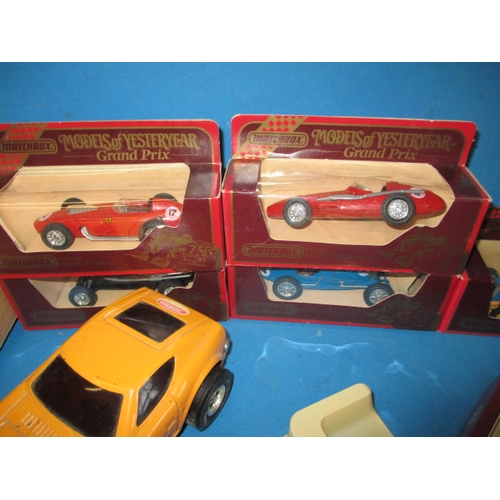 159 - A quantity of vintage die-cast model vehicles, to include TV related models and boxed sets