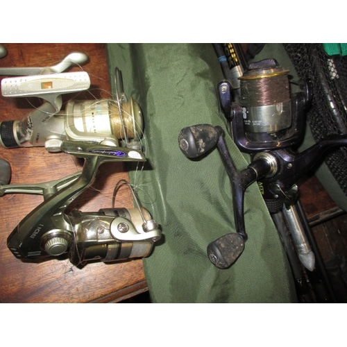 170 - A quantity of fishing tackle, to include carp rods, reels and accessories, all in useable pre-owned ... 