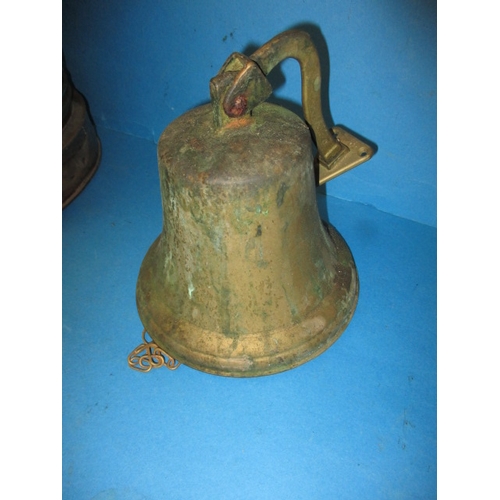 171 - A vintage copper ships lantern, Glasgow maker and dated 1915, converted to electric, and a brass shi... 