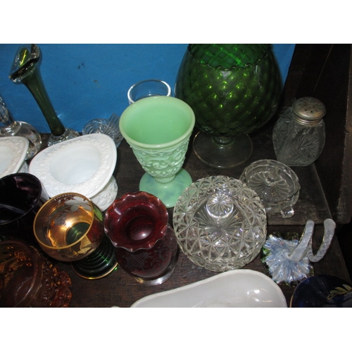 175 - A collection of antiques and later glass collectables, to include a Caithness vase. All in pre-owned... 