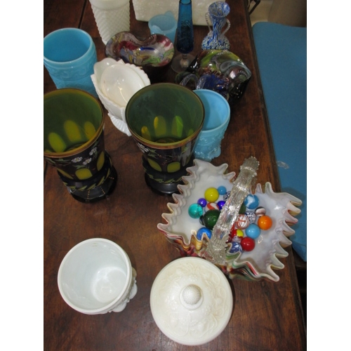 175 - A collection of antiques and later glass collectables, to include a Caithness vase. All in pre-owned... 