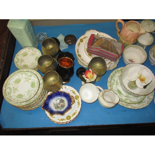 176 - A quantity of general clearance items to include Natwest pigs and part tea sets, items. All in pre-o... 