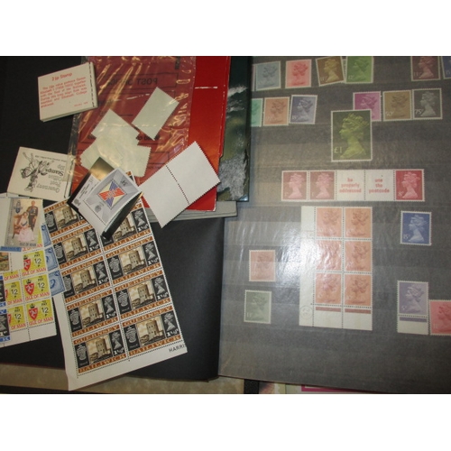 182 - A parcel of vintage stamps, to include albums and first day covers and the 22ct gold replica stamp c... 