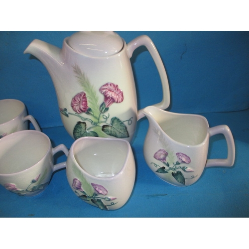 206 - A 1960s Carltonware part tea set, pre-owned but looks unused, no saucers