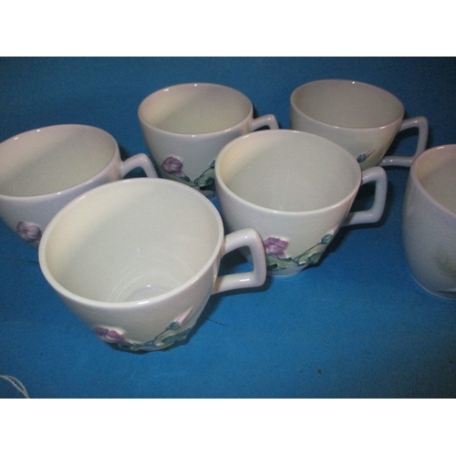 206 - A 1960s Carltonware part tea set, pre-owned but looks unused, no saucers