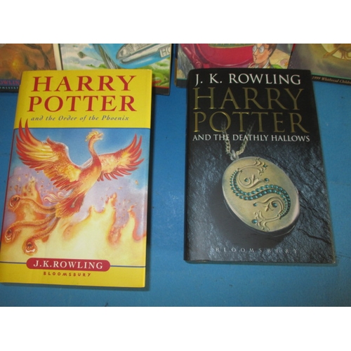 207 - 6 Harry Potter books, to include 2 first editions, all in pre-owned condition