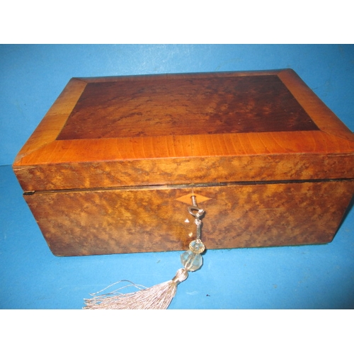 211 - Two vintage work boxes, both with contents of later sewing items