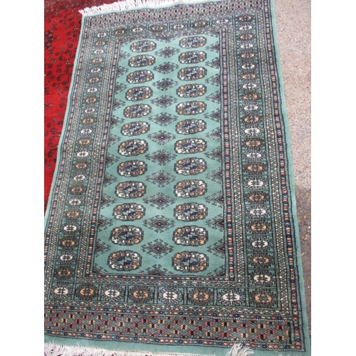 216 - Three vintage rugs to include an Afghan wool example