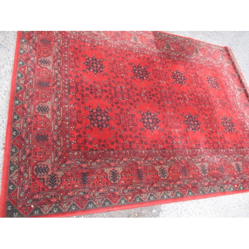 216 - Three vintage rugs to include an Afghan wool example