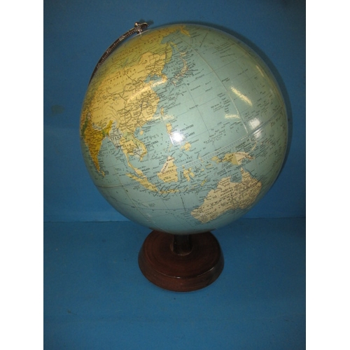 219 - A 1960s Phillips Challenge Globe, approx. diameter 34cm, a good terrestrial globe on stand