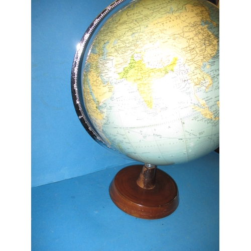 219 - A 1960s Phillips Challenge Globe, approx. diameter 34cm, a good terrestrial globe on stand