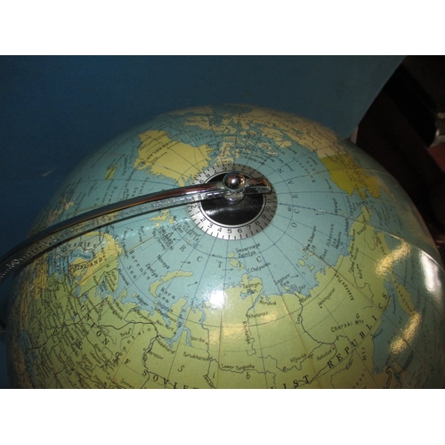 219 - A 1960s Phillips Challenge Globe, approx. diameter 34cm, a good terrestrial globe on stand