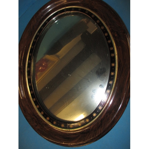 221 - A decorative gilt wood bracket with over mirror, and another mirror, in good used condition