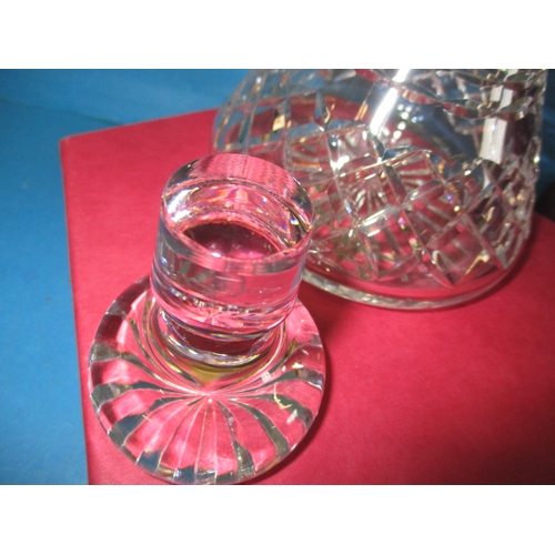 222 - A boxed Tudor crystal spirit decanter, in unused condition, approx. height 19cm