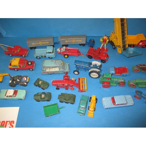 228 - A large quantity of vintage die-cast model vehicles, to include the gold and silver versions of Jame... 