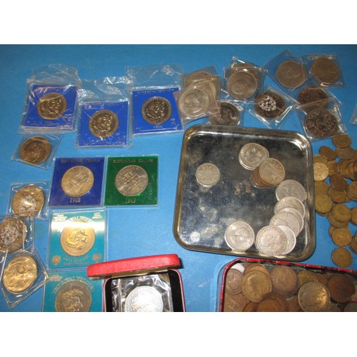 231 - A parcel of vintage coins, some good grades and special editions