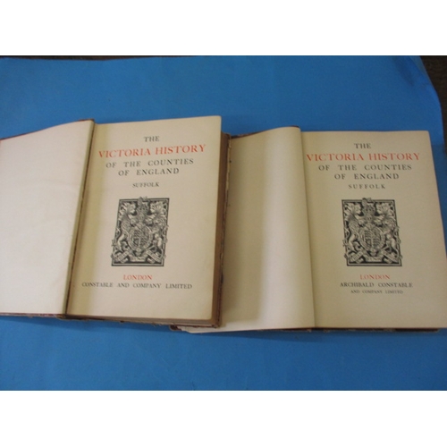 234 - Volume 1 & 2 A History of the County of Suffolk, dated 1911 and 1907, both in readable well used con... 