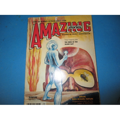 237 - 3 vintage science fiction comic booklets, 2 with pre-decimal pricing, all in used condition