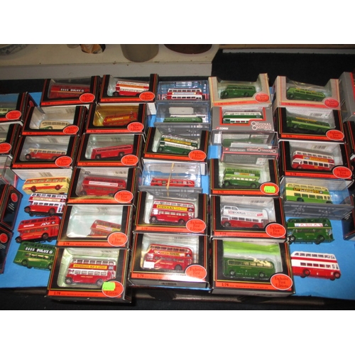 260 - A large quantity of mainly boxed die-cast model busses, most in unused condition