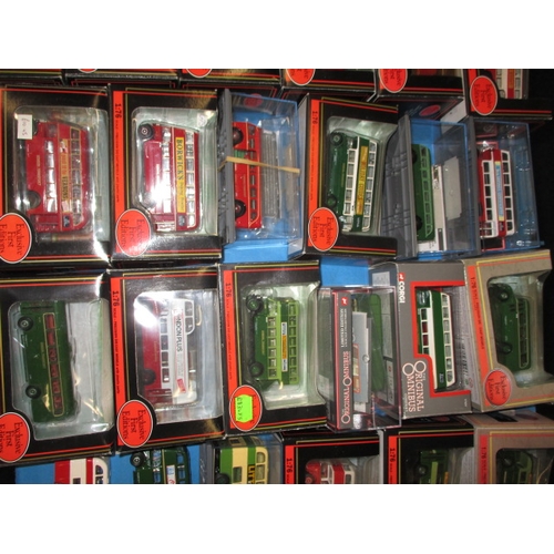 260 - A large quantity of mainly boxed die-cast model busses, most in unused condition