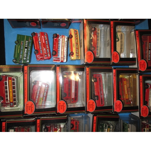 260 - A large quantity of mainly boxed die-cast model busses, most in unused condition