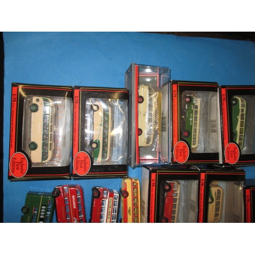 260 - A large quantity of mainly boxed die-cast model busses, most in unused condition