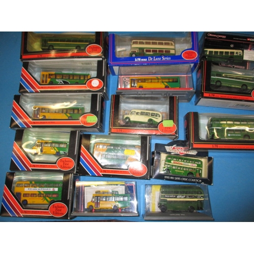 260 - A large quantity of mainly boxed die-cast model busses, most in unused condition