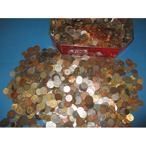 264 - Approximately 10kg of mixed coins, all in circulated condition