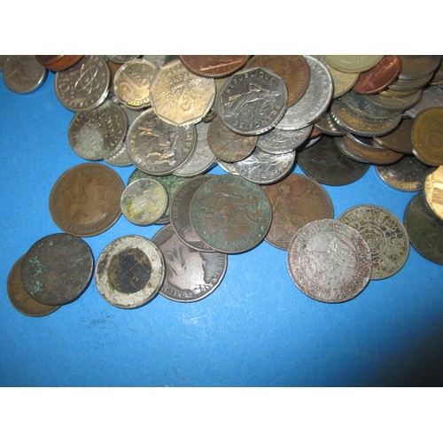 264 - Approximately 10kg of mixed coins, all in circulated condition