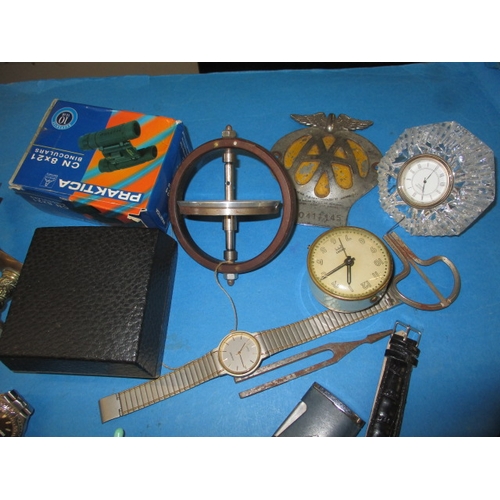 277 - A parcel of miscellanea, to include watches and lighters, all in used condition and not tested as to... 