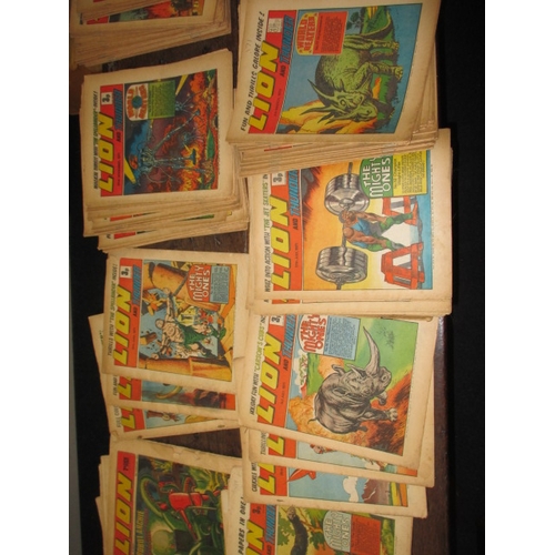 279 - A parcel of around 140 vintage Lion comics, all early 1970s and in used condition