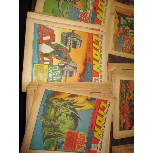 279 - A parcel of around 140 vintage Lion comics, all early 1970s and in used condition