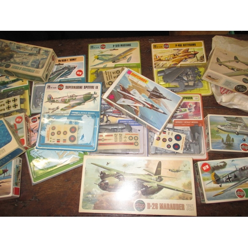 280 - A large quantity of vintage AirFix models, most unopened, some part built and some just empty boxes,... 