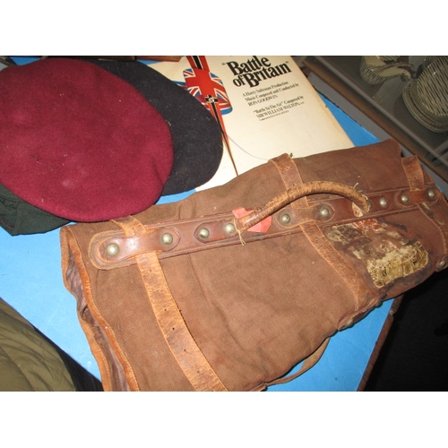 297 - A very large quantity of vintage military related items, to include aircraft dials and clothing, all... 