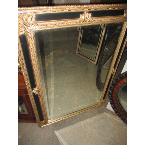 305 - 3 wall mirrors, approx. sizes 92x66cm oval one88x62cm cheval 125x42cm, all in good used condition