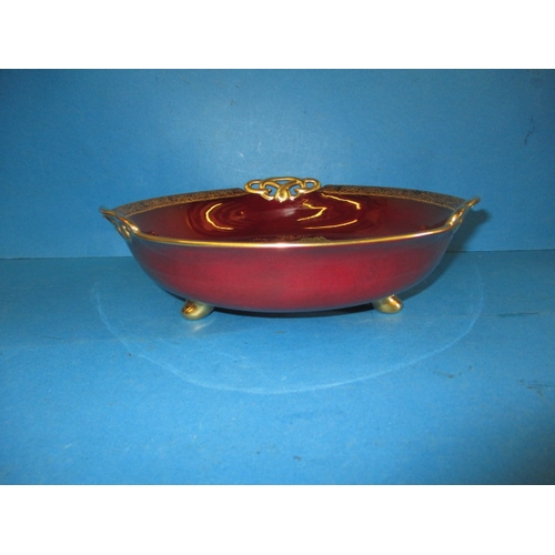 264 - A Carlton Ware Rouge Royale fruit bowl, approx. diameter 25.5cm in good pre-owned condition with no ... 