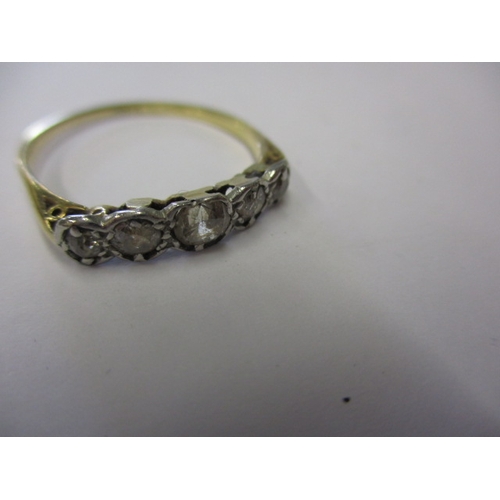 3 - A vintage 18ct 5 stone diamond ring, approx. ring size ‘P’, approx. weight 2.1g in useable pre-owned... 