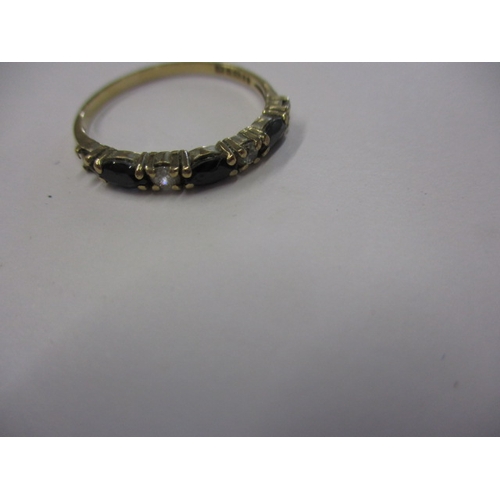 5 - A 9ct gold dress ring, approx. ring size ‘Q’, approx. weight 1.5g, in pre-owned condition with one s... 