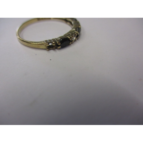 5 - A 9ct gold dress ring, approx. ring size ‘Q’, approx. weight 1.5g, in pre-owned condition with one s... 