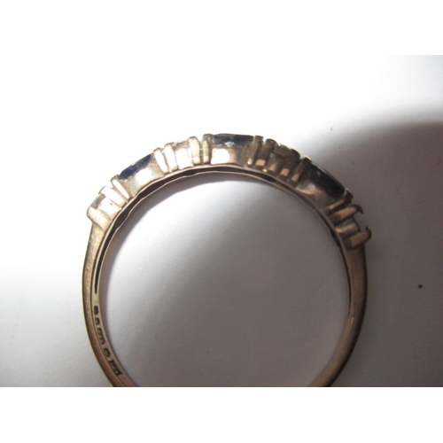 5 - A 9ct gold dress ring, approx. ring size ‘Q’, approx. weight 1.5g, in pre-owned condition with one s... 