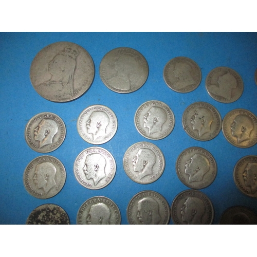 193 - A parcel of pre-1920 silver coins, all in circulated condition, approx. gross parcel weight 225g