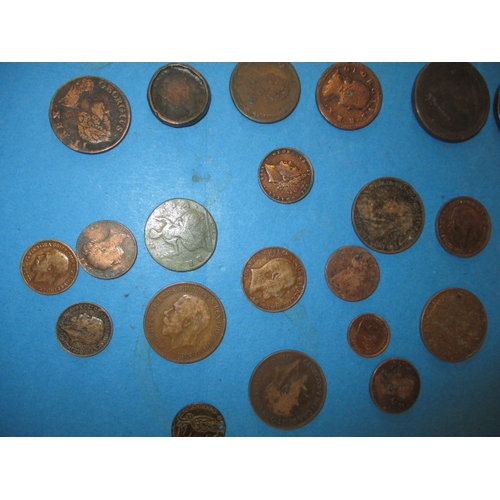 205 - A parcel of Georgian and later coins, to include silver examples and a quantity of 10 shilling notes... 