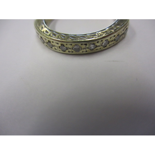 7 - A vintage 9ct gold and diamond ring, approx. ring size ‘O’, approx. weight 3.6g in  useable pre-owne... 