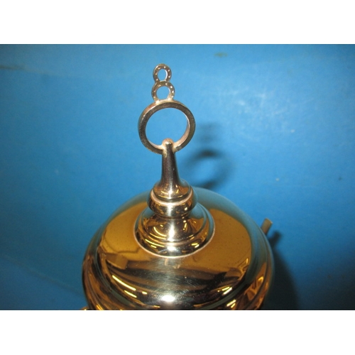 84 - A 9ct gold trophy on wood base, approx. weight of trophy without base 174g, having dedication but no... 