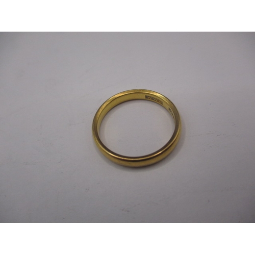 36 - A vintage 22ct yellow gold wedding band, approx. ring size ‘M+’, approx. width 3mm, approx. weight 3... 