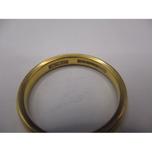 36 - A vintage 22ct yellow gold wedding band, approx. ring size ‘M+’, approx. width 3mm, approx. weight 3... 