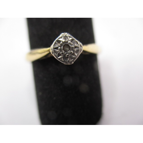 20 - A vintage 18ct gold and platinum diamond solitaire ring, approx. ring size ‘N’, approx. weight 2.1g,... 