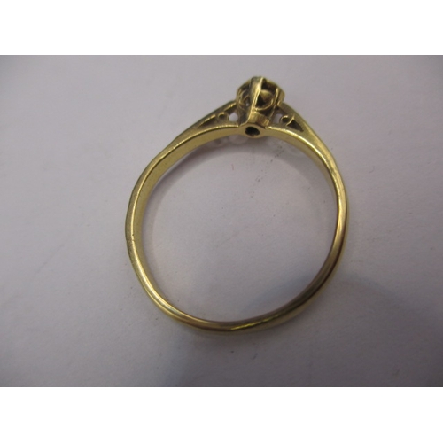 20 - A vintage 18ct gold and platinum diamond solitaire ring, approx. ring size ‘N’, approx. weight 2.1g,... 